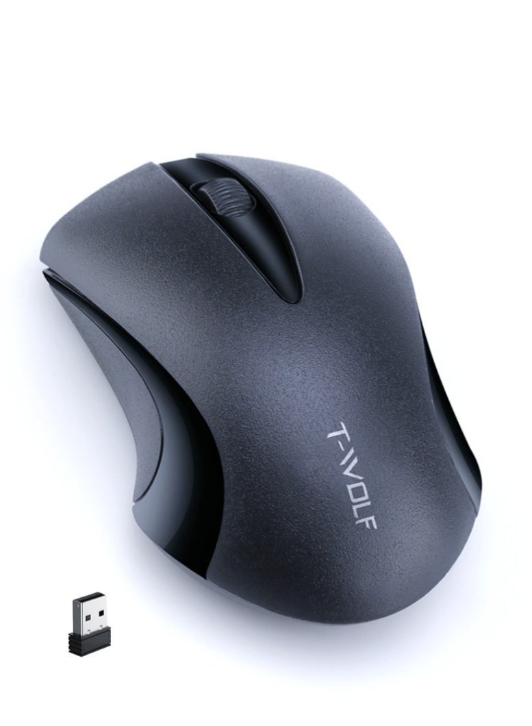 T-WOLF Q2 Business Office Wireless Mouse, using 2.4G wireless technology, with a receiving range of 10 meters, optical engine, 1200DPI, - Image 1