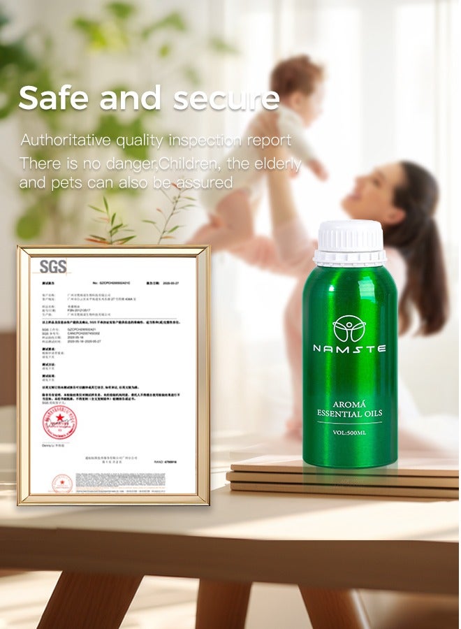 ناماستي زيت عطري ٥٠٠ مل، عطر يدوم طويلًا - غلب عليه المسك! زيت عطري محبوب من البرغموت والقرنفل. - Image 3