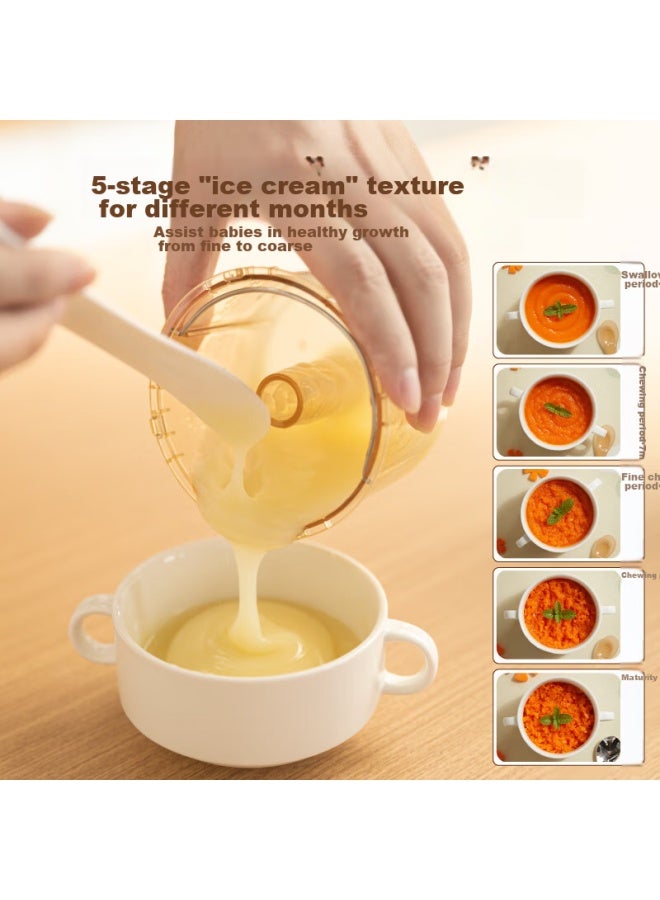 Supor Baby Food Processor, Infant Food Maker With Steaming, Cooking And Mixing Functions, Baby Food Preparation Tool, 4-blade Single Cup Single Blade Fb07s - Image 1