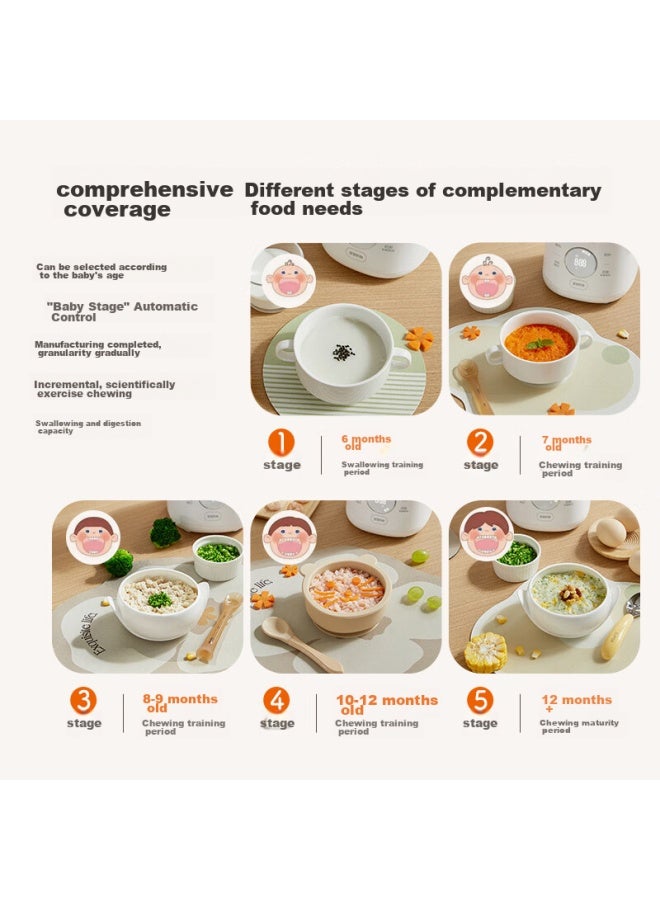 Supor Baby Food Processor, Infant Food Maker With Steaming, Cooking And Mixing Functions, Baby Food Preparation Tool, 4-blade Single Cup Single Blade Fb07s - Image 4