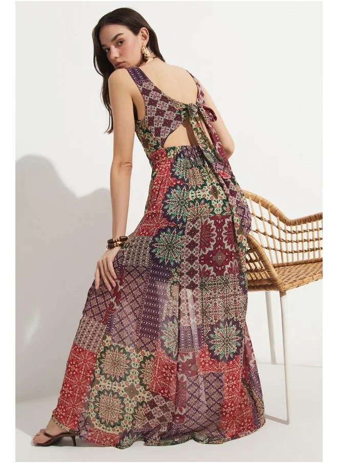 JUNE June Patterned Dress Multicolour