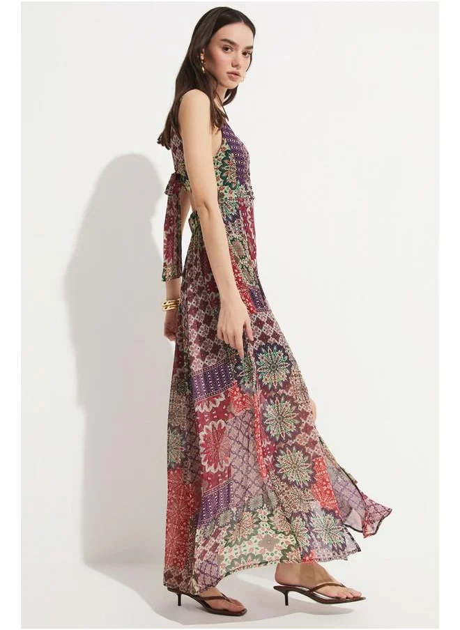 JUNE June Patterned Dress Multicolour