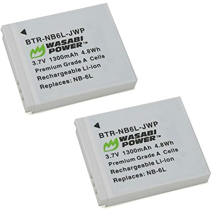 rayihni بطارية (عبوة 2) لكانون NB-6L و NB-6LH - Image 1