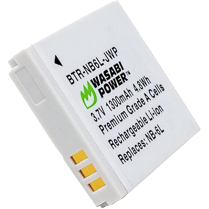 rayihni بطارية (عبوة 2) لكانون NB-6L و NB-6LH - Image 2