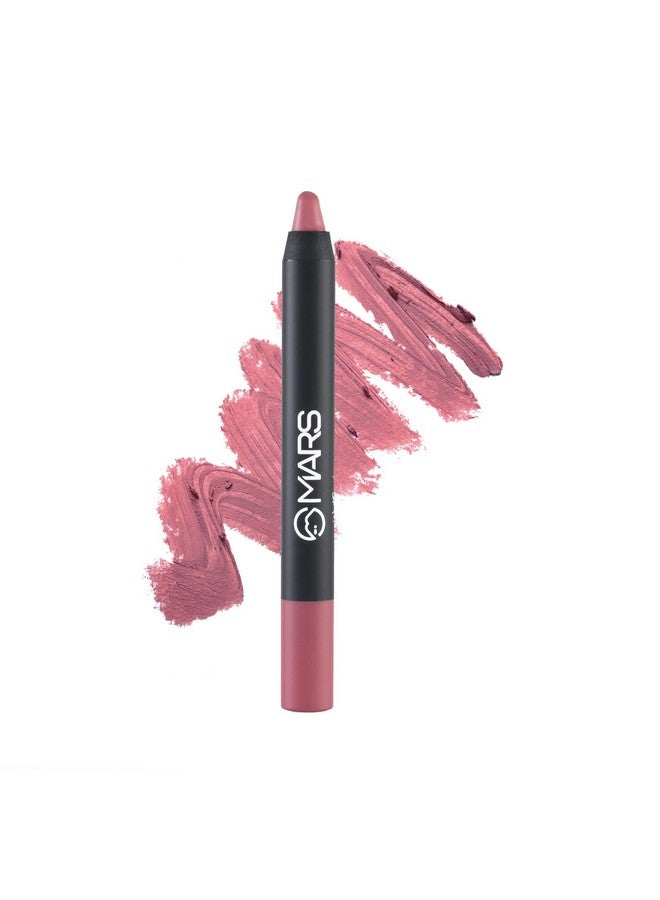 Mars MARS Long Lasting Crayon Lipstick up to 12 Hours Stay | Matte Finish | Waterproof | Won't Smudge Won't Budge Lip Crayon (3.5 gm) (15-I am Bold) - Image 1