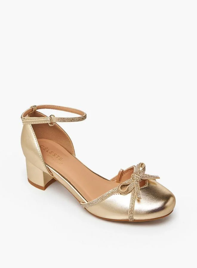 Celeste Girls Block Heel Sandals Ramadan Collection