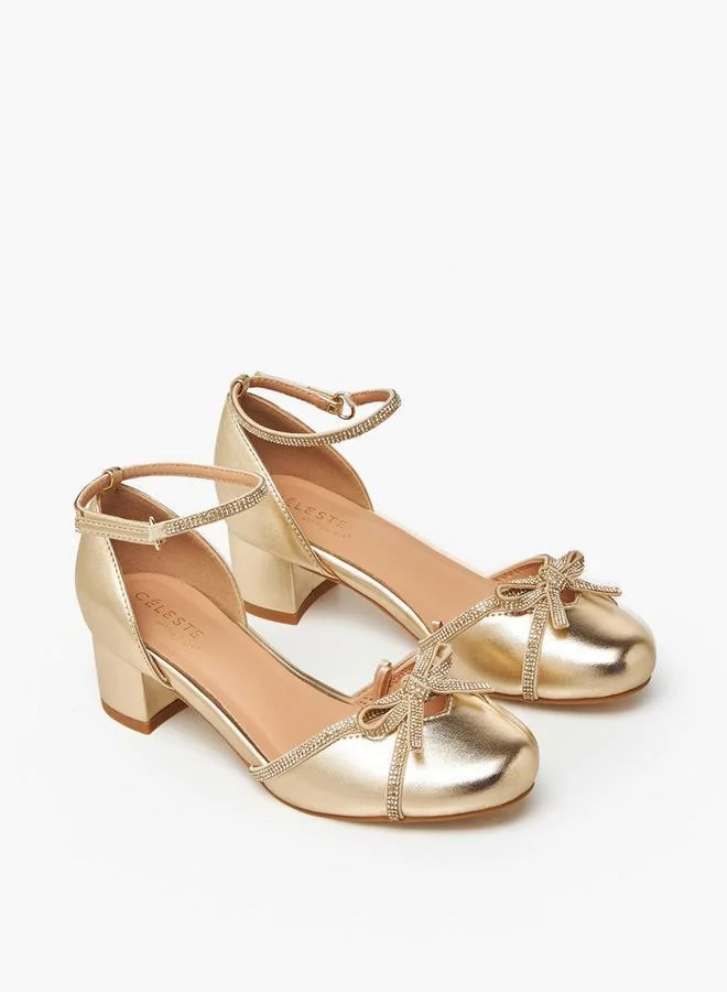 Celeste Girls Block Heel Sandals Ramadan Collection