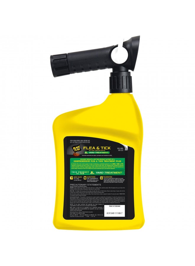 Black Flag Black Flag Flea and Tick Killer Concentrate Yard Treatment, 32 Ounces, Ready To Spray, Quickflip Hose End Sprayer  - Image 3
