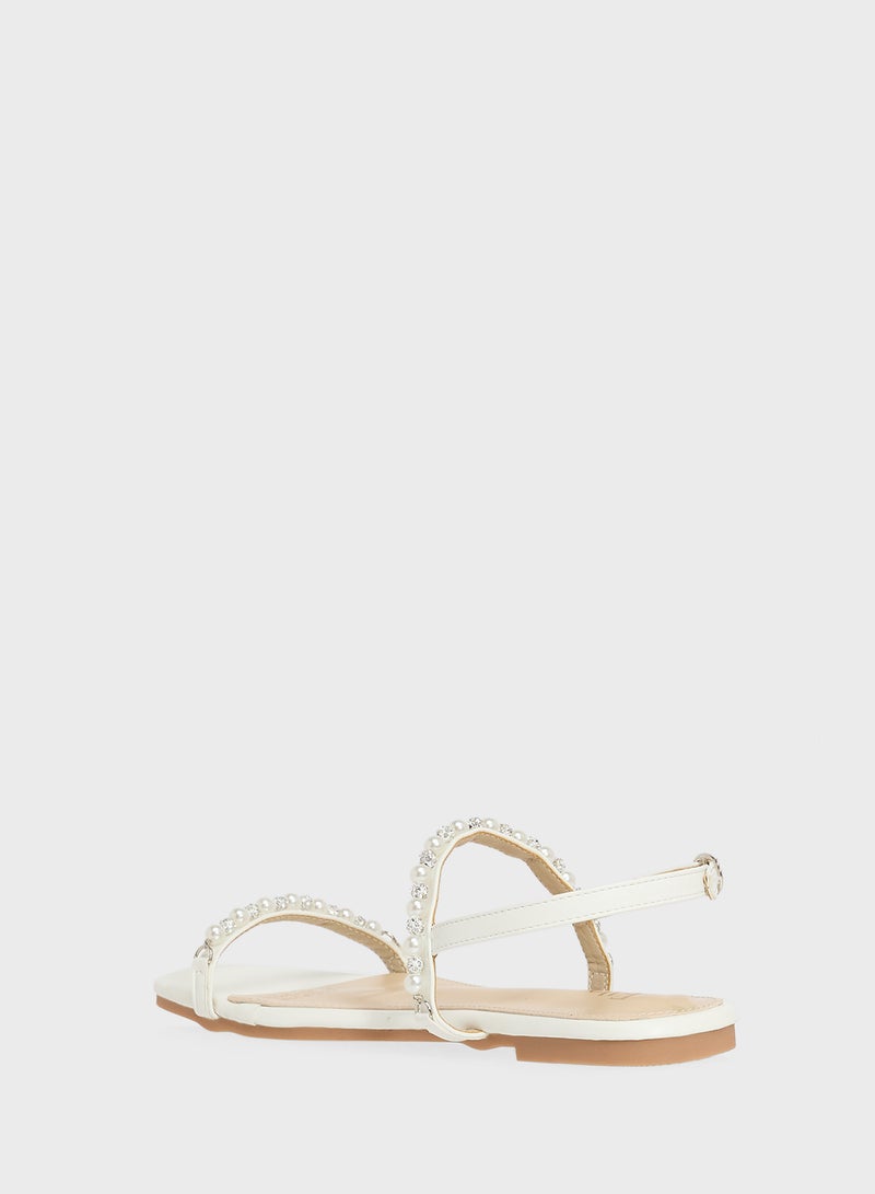 ELLA Diamante Flat Sandal  - Image 3