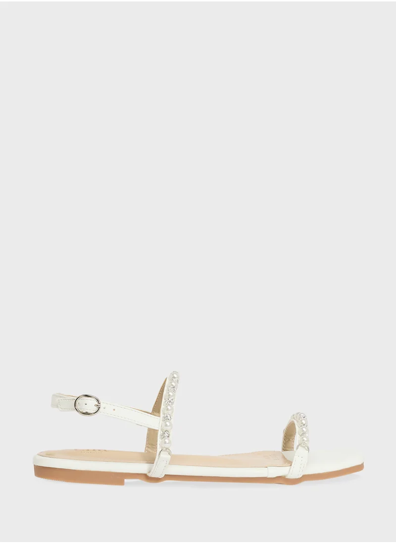 ELLA Diamante Flat Sandal
