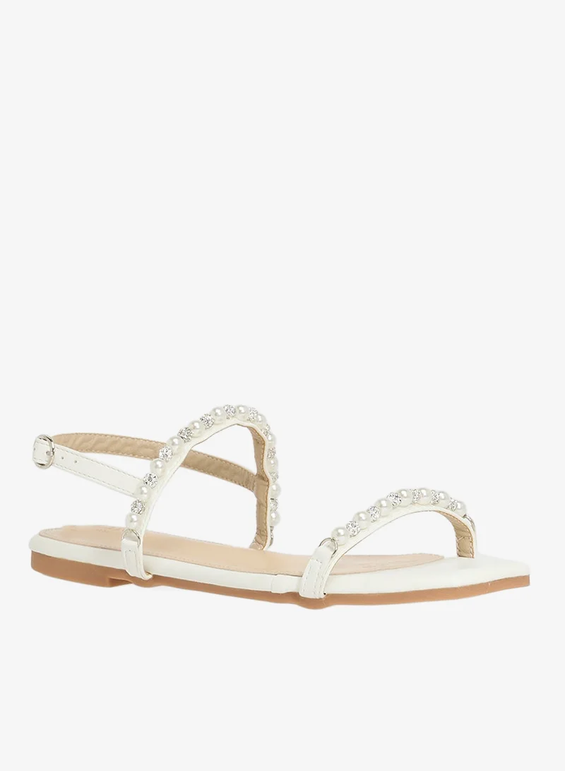 ELLA Diamante Flat Sandal