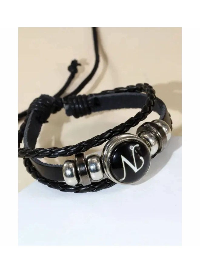 اليشمك سوار مضفر مزين بحرف N بتصميم رسومات جرافيك - Image 1