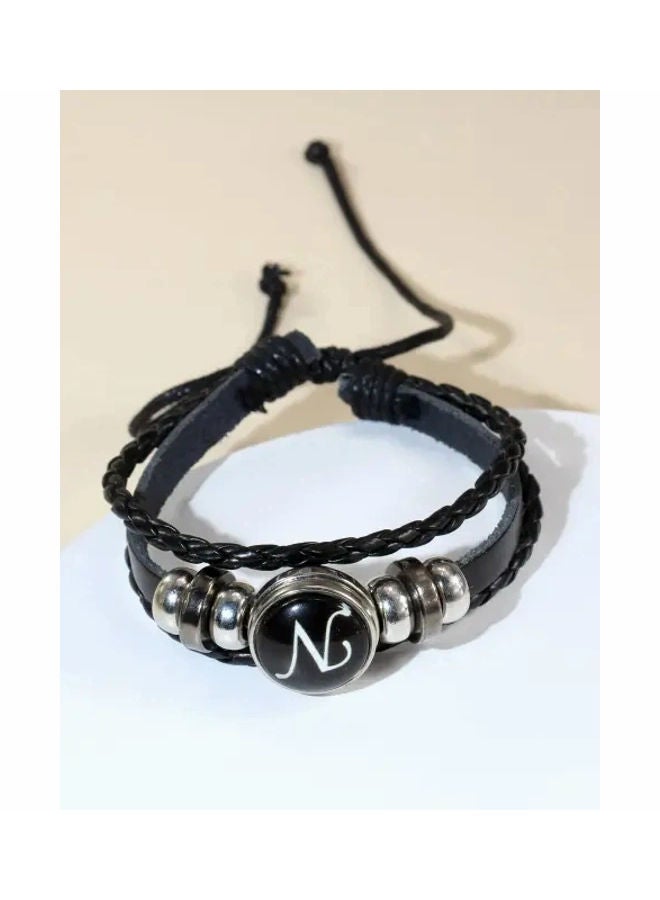 اليشمك سوار مضفر مزين بحرف N بتصميم رسومات جرافيك - Image 2