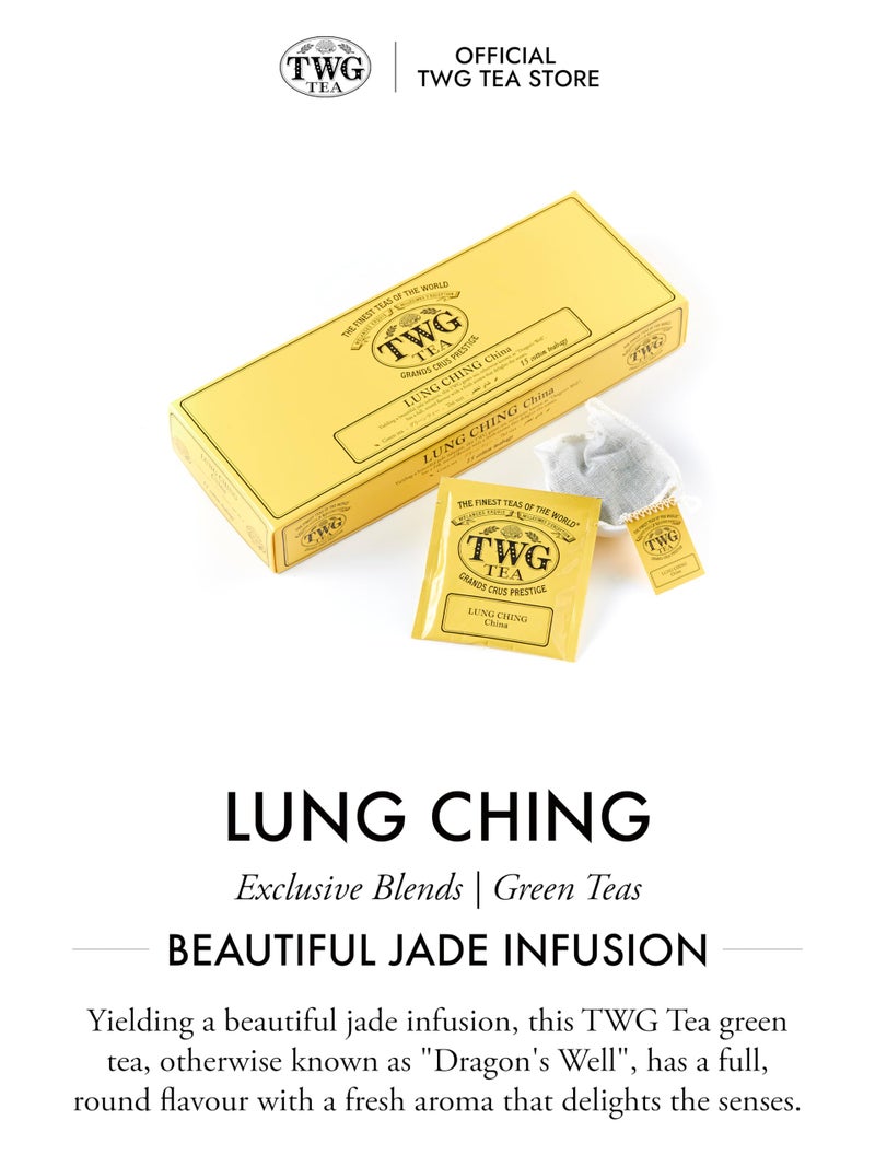 TWG Tea | Lung Ching | Green Tea | Aromatic Jade Infusion | 15 Hand Sewn Cotton Teabags | Gift Set - Image 3