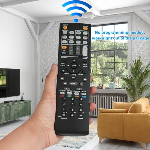 Kassionel Replacement Remote Control Fit for Onkyo TX-NR906 TX-SR806 TX-NR626 HT-R520 A/V AV Receiver - Image 2