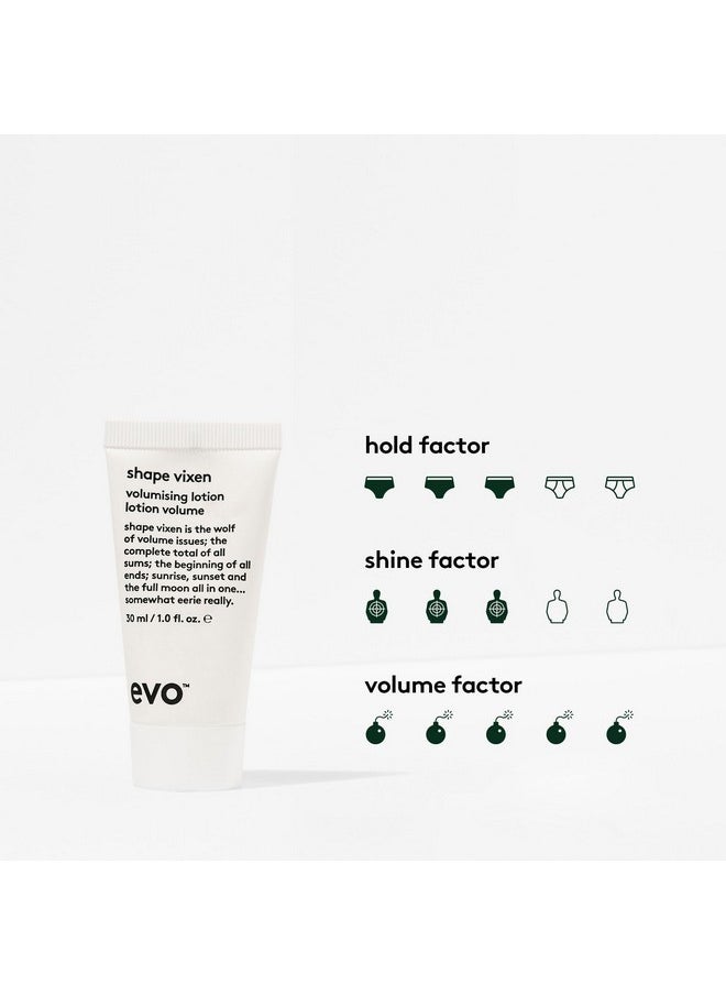 EVO EVO Shape Vixen Volumizing Lotion - Professional Hair Styling Blow Dry Texture Mask for Fine Thin Straight Hair - Travel Size, 30ml / 1.01fl.oz  - Image 2