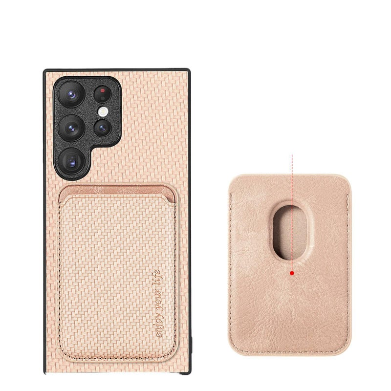 MagSafe Samsung Galaxy S26 Ultra Silicone Case Protective for Samsung S26 Ultra Samsung S26 and Card Holder in Khaki - Image 1