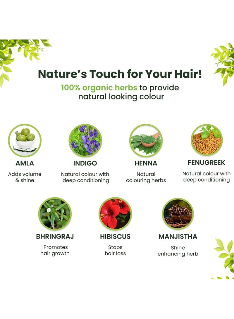 Radico Organic Dark Brown Hair Colour; 100% Organic made with natural herbs - Image 3