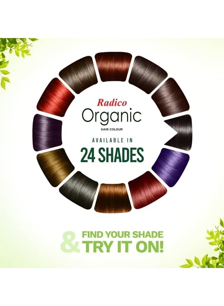 Radico Organic Dark Brown Hair Colour; 100% Organic made with natural herbs - Image 5