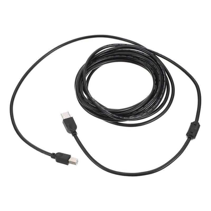 Salt mist resistant Universal Printer USB Cable 5m Copper Conductor Dark Color for Office Printing Machines, Fax and Scanner Compatible Computer Printer Cord Indoor outdoor use Low dust buildup Strategic warehouse site Diverse purchase plan Market diverse application fit Global mainstream design picks Scratch resistant Heat insulation layer Carefully engineered build Labor saving optimized design Gulf popular simple design Simple multifunctional build All-season available stock Temp resistant Care processed raw material Land transit & shipment compatible Gulf mainstream practical design Multiple sizes Popular practical build Worldwide simple practical design Hanging space save Durable versatile substance Batch uniform stable quality Market multi-use trusted quality - Image 1