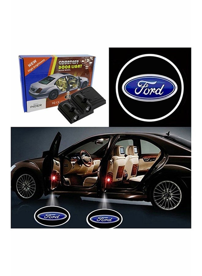 MUNTAQI 2-Piece LED Car Door Ford Logo Projector Shadow Light Set - Image 2