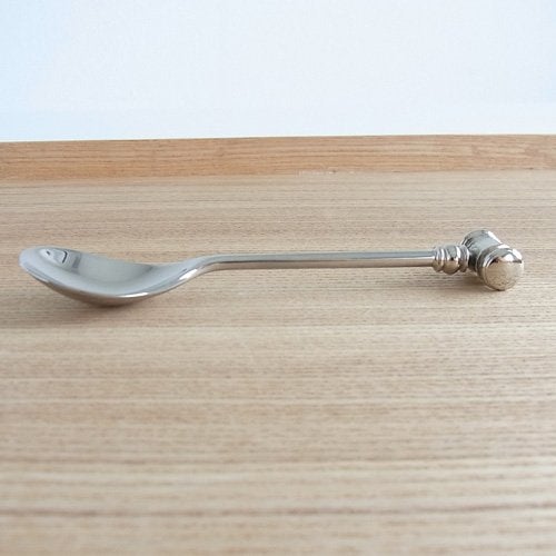Alessi MW20S2 Dressed - Set of two spoons with soft boiled egg opener in 18/10 stainless steel mirror polished. - Image 3