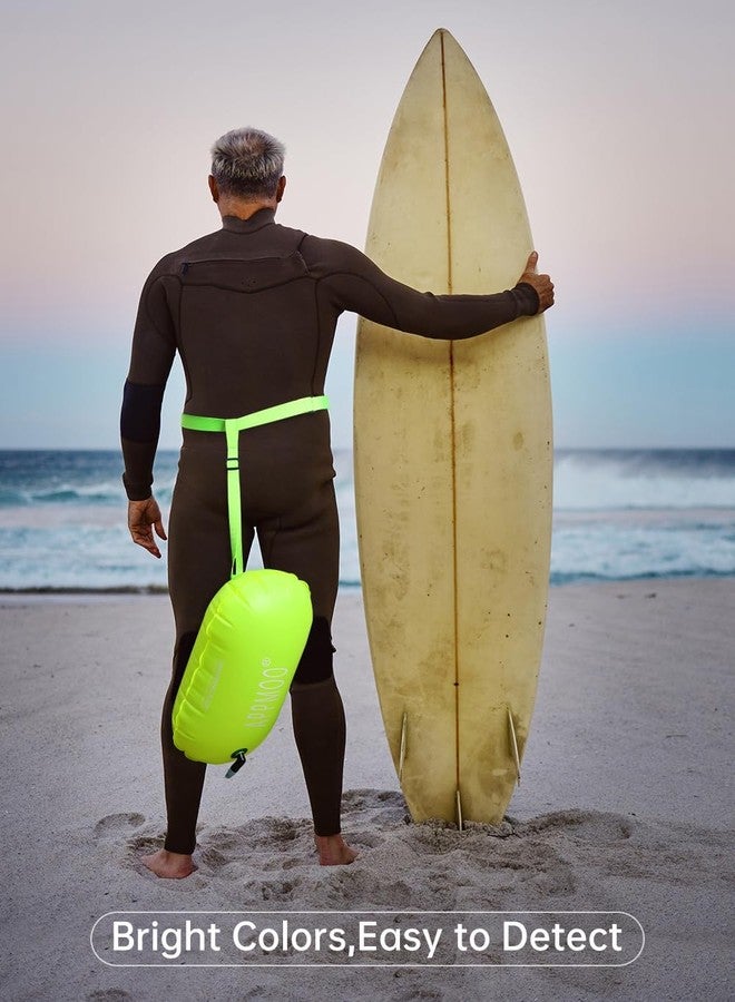 ATTGUCI Swim Buoy with Dry Bag Compartment, High Visibility Open Water Swim Safety Buoy, Lightweight Swim Belt for Swimmers and Triathletes - Image 4