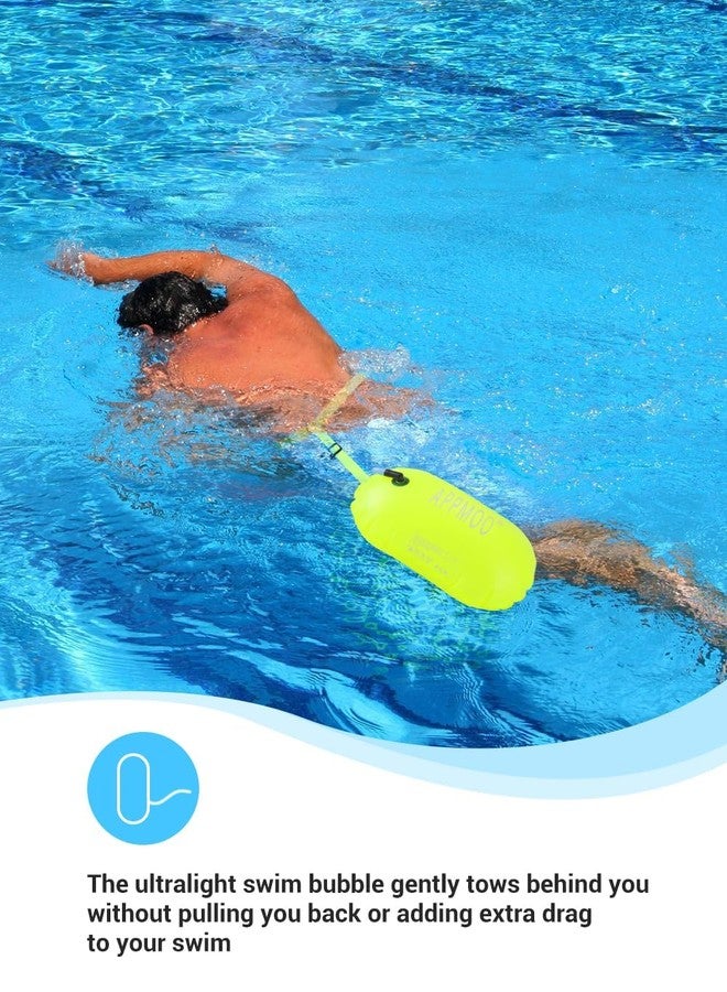 ATTGUCI Swim Buoy with Dry Bag Compartment, High Visibility Open Water Swim Safety Buoy, Lightweight Swim Belt for Swimmers and Triathletes - Image 3
