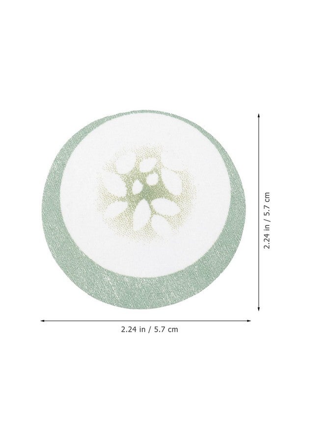 Leorx 100Pcs Under Eye Pads Disposable Cucumber Print Nonwoven Eye Patches Eyelash Pad Diy Eye Care Tool For Home Travel And Salon - Image 3