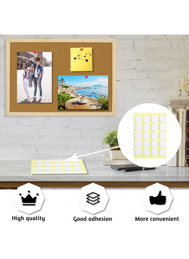 OWLKELA Cork Board 14.6"X 11", Notice Pin Board, Memo Board, Vision Board, Bulletin Board for Office, Classroom or Home, Mounting Hardware and Push Pins Included, Wooden Frame - Image 4