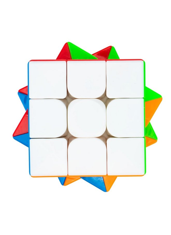 Cubelelo - Cubelelo MoYu MFJS Meilong 3C 3x3 Stickerless MoFang JiaoShi Speedcube for Kids & Adults | Magic Speedy Stress Buster Brainstorming Cube Puzzle Toy (Multicolor) - Image 1