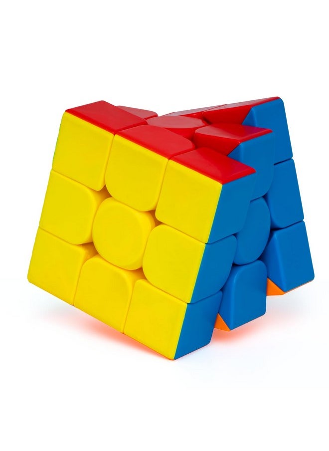 Cubelelo - Cubelelo MoYu MFJS Meilong 3C 3x3 Stickerless MoFang JiaoShi Speedcube for Kids & Adults | Magic Speedy Stress Buster Brainstorming Cube Puzzle Toy (Multicolor) - Image 1