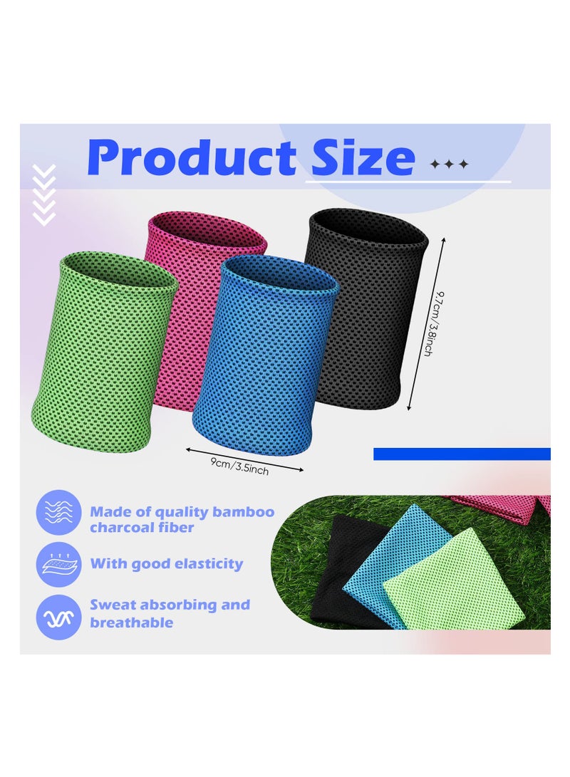 SYOSI SYOSI, 16 Pairs Cooling Wristbands, Summer Athletic Exercise Wrist Bands, Ice Cooling Wristband for Men Women Gym Yoga Outdoor Fitness Favors,  Sports Supplies - Image 2