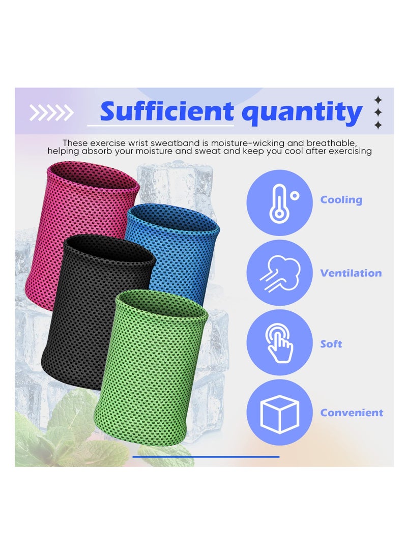 SYOSI SYOSI, 16 Pairs Cooling Wristbands, Summer Athletic Exercise Wrist Bands, Ice Cooling Wristband for Men Women Gym Yoga Outdoor Fitness Favors,  Sports Supplies - Image 4