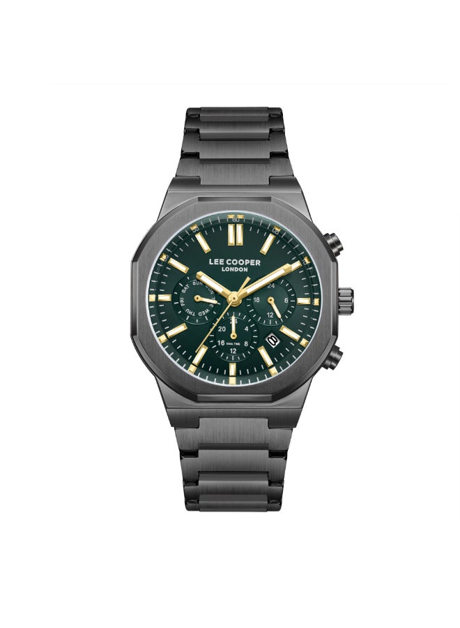 Lee Cooper Dark Green Men's Metal Multi Function Watch LC08263.070