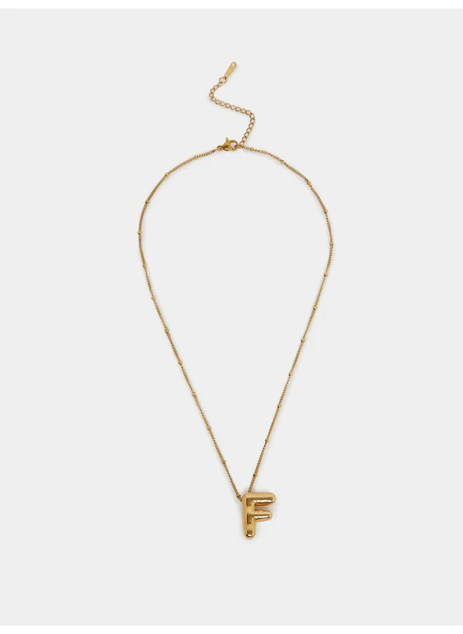 ستايلي Styli Initial F Pendant Necklace