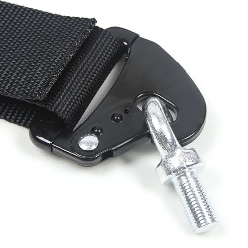 Wuidail 5 Point Harness Seat Belt with 2'' Ultra Soft Heavy Duty Shoulder Pads with Carbon Latch for Go Kart UTV & ATV - Image 5