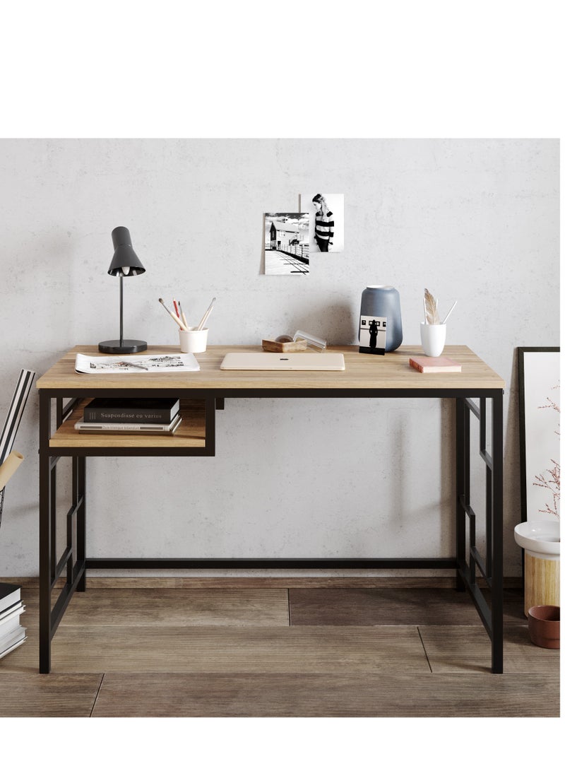 Decorotika Victory Computer Desk with a Metal Frame 120 cm | Work Table - Image 1