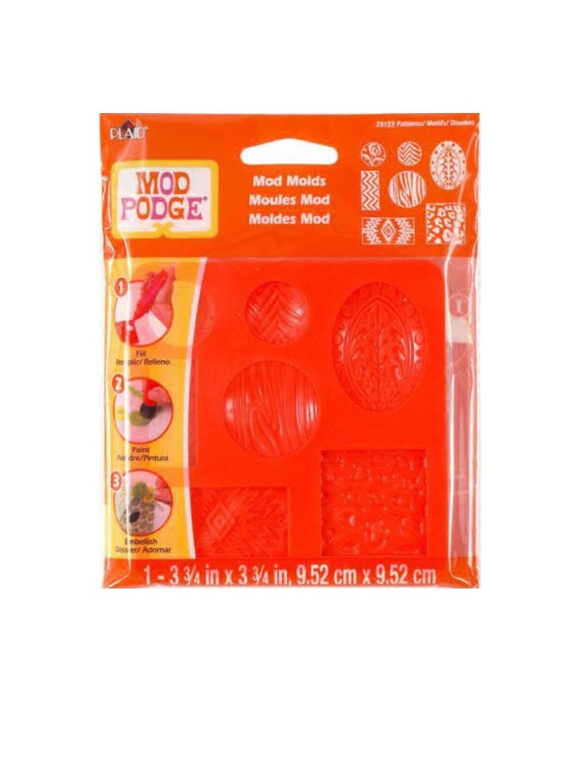 Mod Podge Mod Mold 3.75 inch x 3.75 inch Patterns  - Image 3