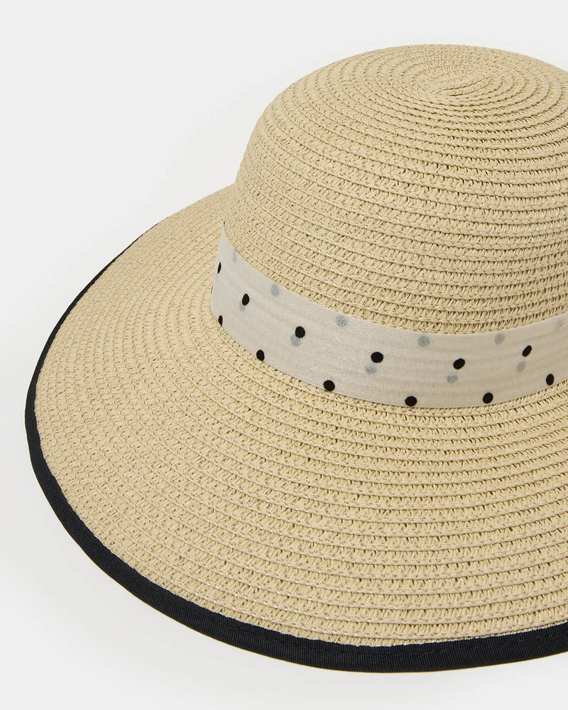 REDTAG Women Beige Paper Hat