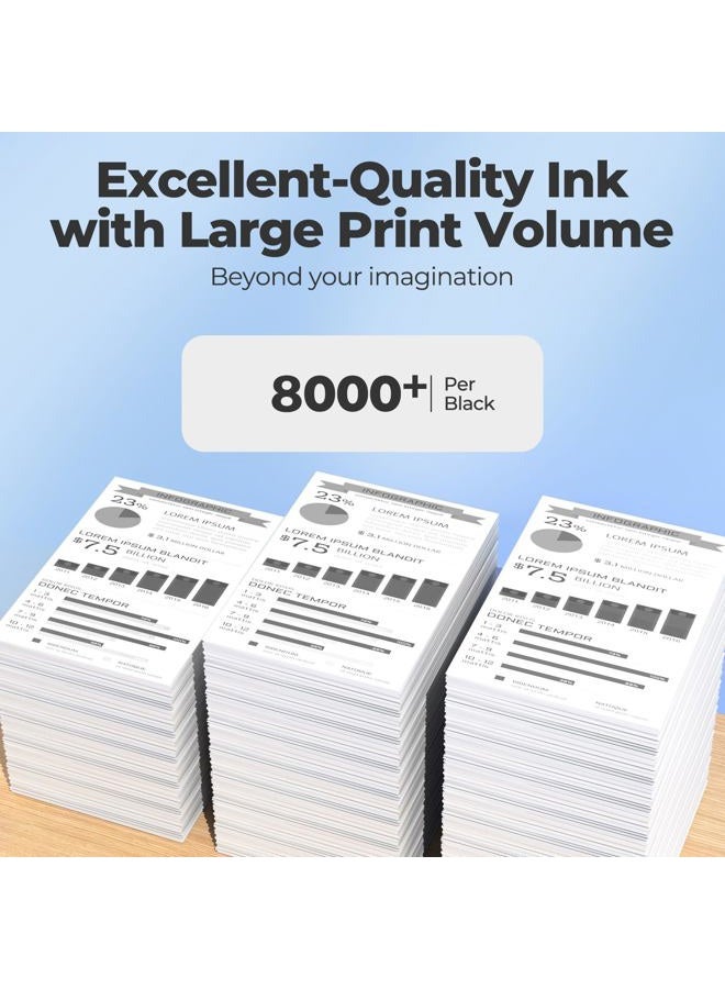 DEEIYUER 522 Black Ink Refill Bottles ET-2800 ET-4800 ET-2400 ET-2803 ET-2720 Replacement for T522 522 Ink Refill Bottles Black Use for Eco Tank ET-2400 ET-2720 ET-2800 ET-2803 ET-2840 ET-4800 ET-4810 Printers - Image 4