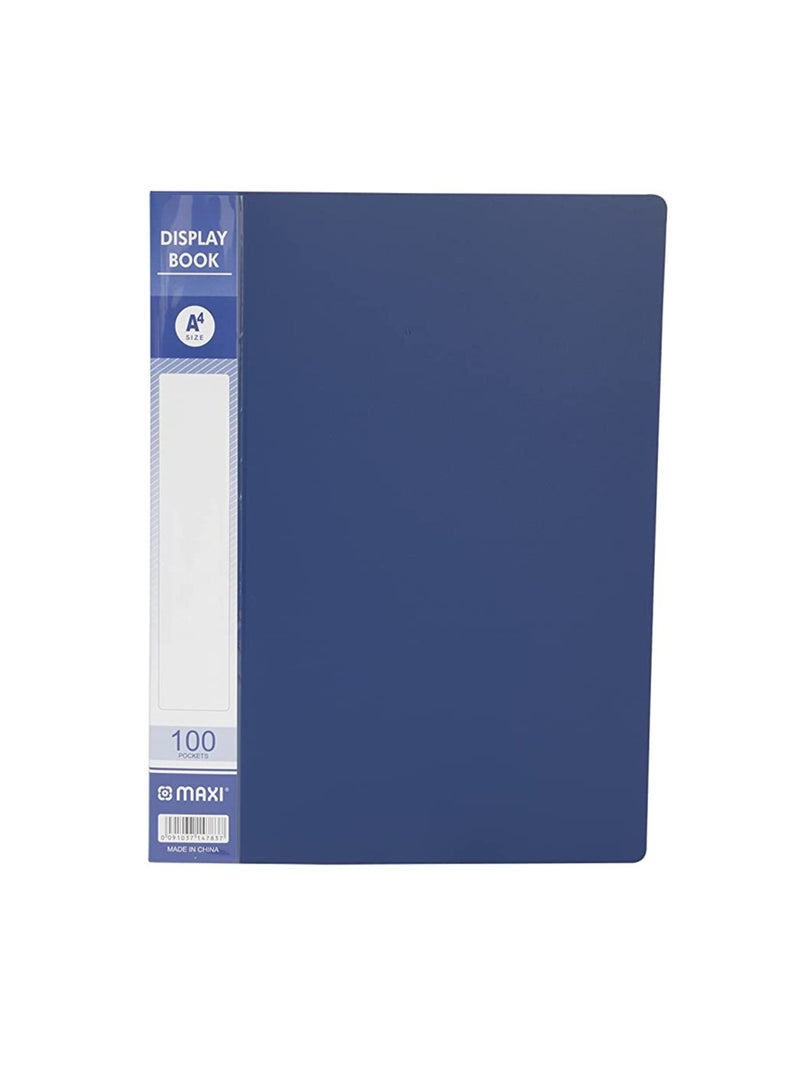 Maxi Display Book 100 Pocket Blue, DB100 - Image 1