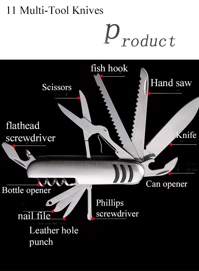 KANGLI 1PCS Folding Camping   Pocket Knife Set, Detachable Knife Fork Spoon Bottle Opener, Multifunctional Tools for Hiking Survival Camping Travel - Image 5