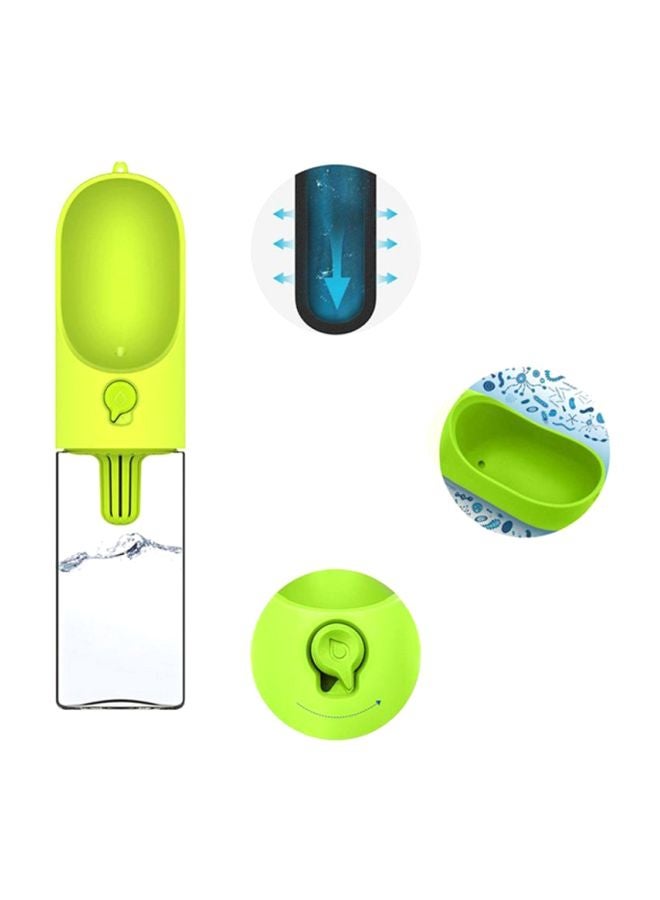 أوتاد زجاجة لشرب الماء للحيوانات الأليفة شفاف / أخضر 400ملليلتر - Image 2
