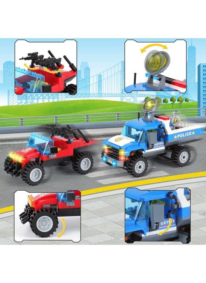 EP EXERCISE N PLAY - 316 Pcs City Police Robber Pursuit Building Blocks Toys With Storage Box Police Truck Armed Atv Motorbike Arms For Kids Boys Girls 6 12 Years - Image 1