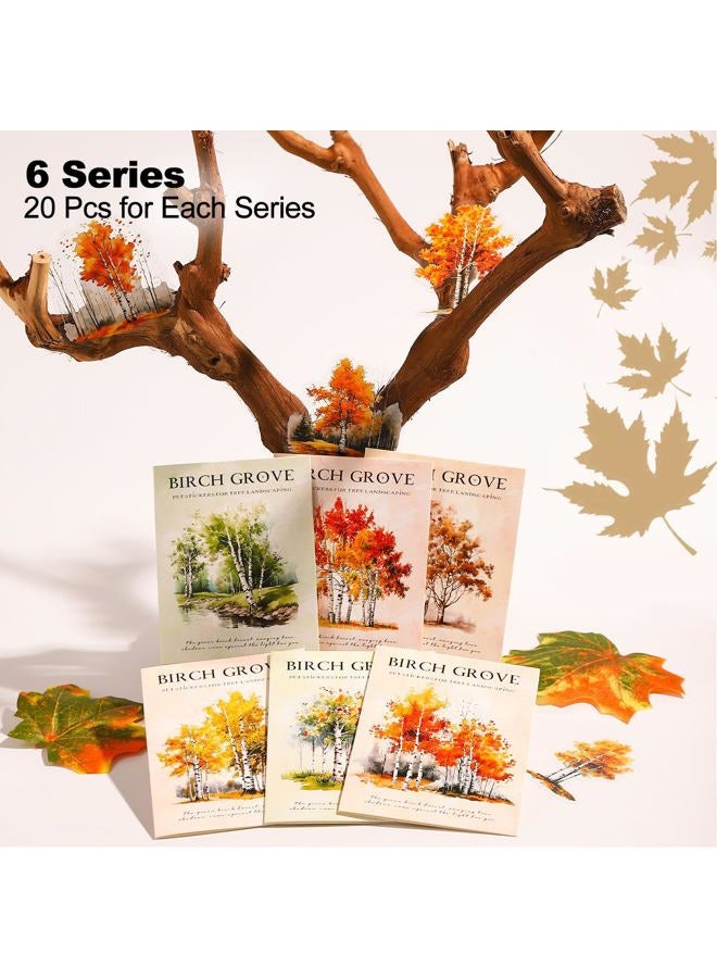 AuriicLeaf Forest PET Sticker Set, 120PCS Tree Ephemera for Scrapbooking, Journaling, Crafting, DIY Projects, and Art Supplies - Image 2