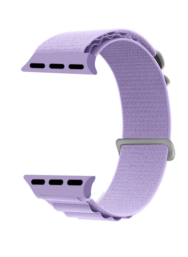 Replacement Band for Apple Watch Band 49mm 46mm 45mm 44mm - Alpine Loop Band for Women Men - Adjustable With Metal G-Hook Strap For iWatch Ultra Series SE 8/7/6/5/4/3/2/1 - Purple - Image 2