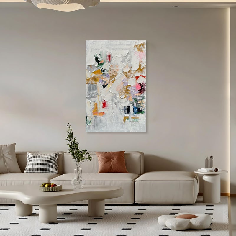 Limiyer Art Hand-Painted Abstract Oil Painting with Thick Texture and Rich Colors, 36x24 inches, is Suitable for Decorating The Walls of Art Homes.Decorative Art Painting - Image 5