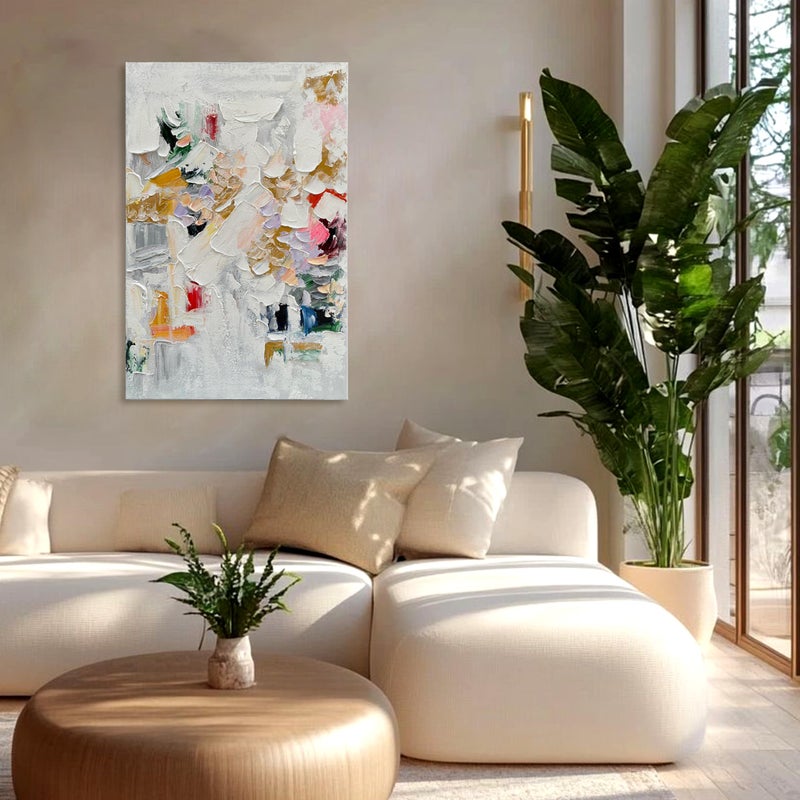 Limiyer Art Hand-Painted Abstract Oil Painting with Thick Texture and Rich Colors, 36x24 inches, is Suitable for Decorating The Walls of Art Homes.Decorative Art Painting - Image 3