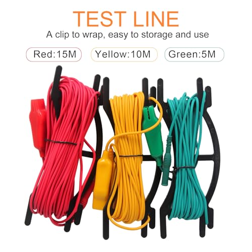 SKYCENX جهاز اختبار مقاومة الأرض SKYCENX VC4105A مقياس مقاومة الأرض الرقمية 20/200/2000Ω قياس مقاومة الأرض 750V جهد متردد شاشة LCD مضاءة خلفياً وظيفة تثبيت البيانات - Image 3